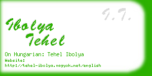 ibolya tehel business card